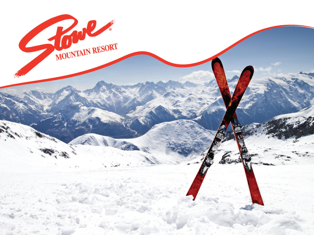 logo and skiier