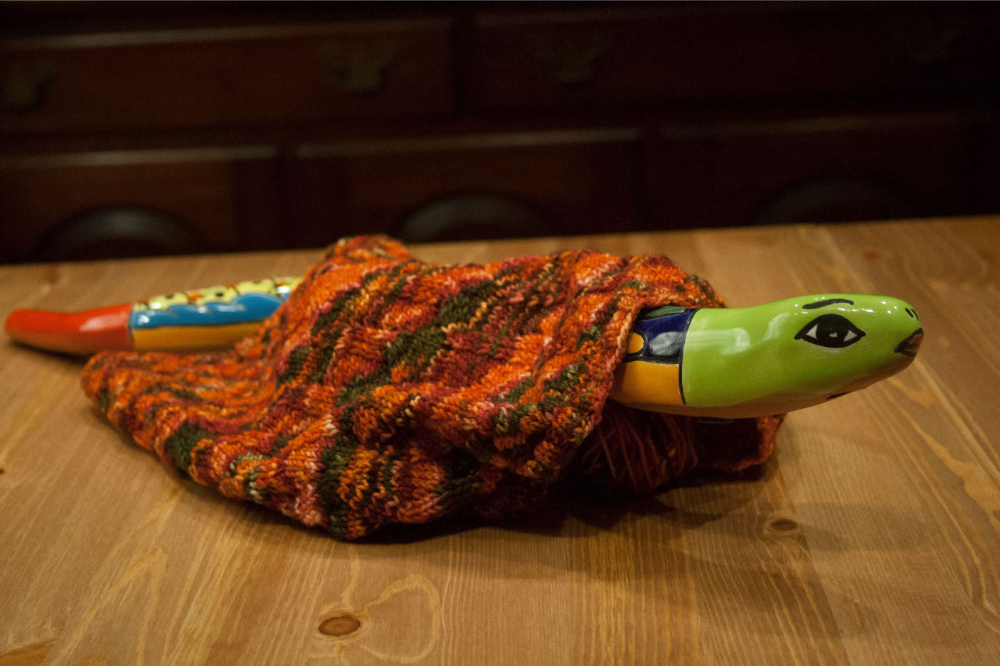 snake in sweater