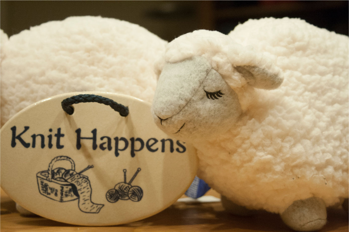 knit happens sign and sheep