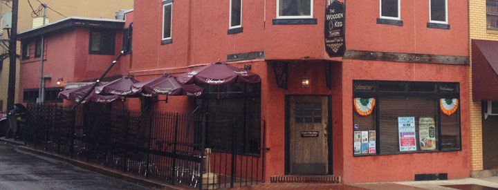 Wooden Keg Tavern Front of Building