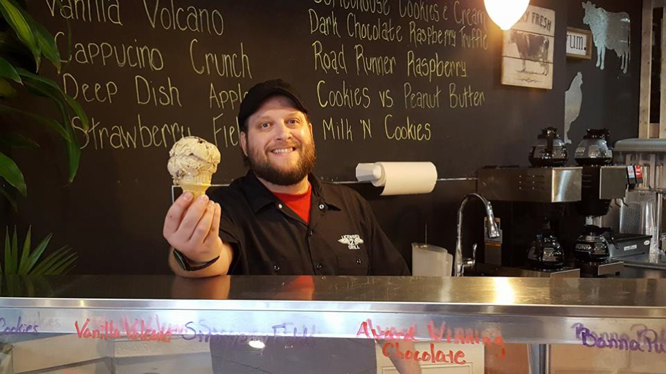 Rob with ice cream