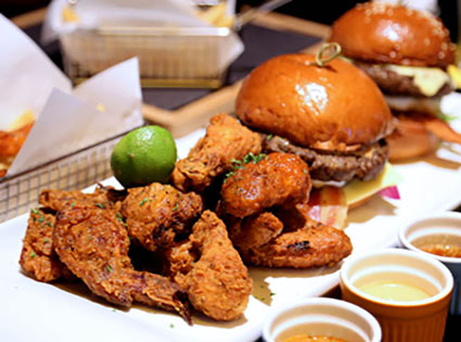 burgers wings