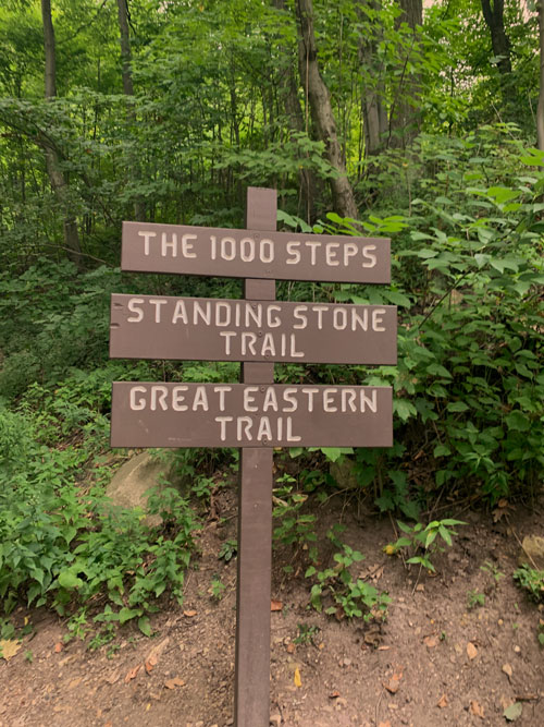 hiking trail sign