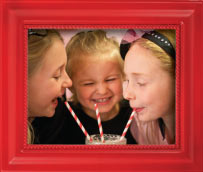 kids sipping milkshake