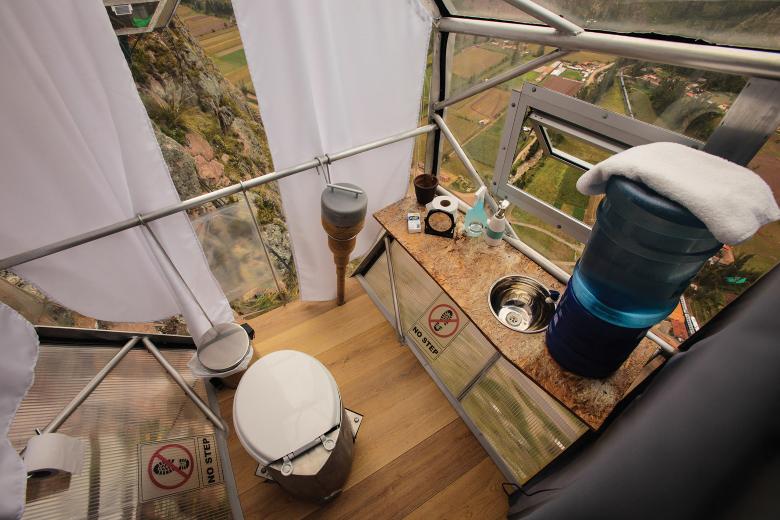 bathroom in the pod