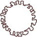 covid molecule floating to side
