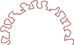 covid molecule outline