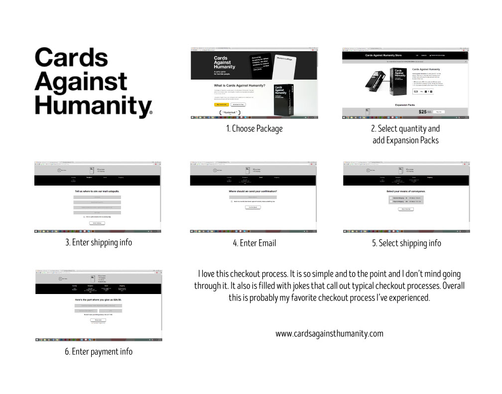 Cards Against Humanity Cart Reference